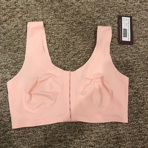 True & Co seamless lace back comfy bra crop top